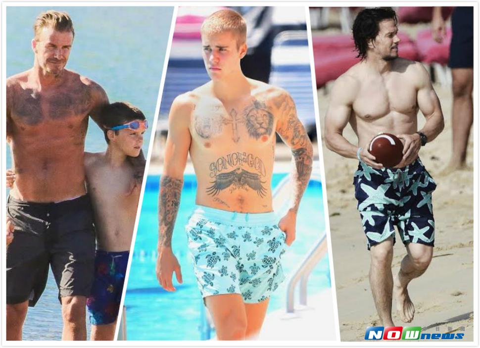 ▲好萊塢男星度假愛穿海灘褲（圖／Vilebrequin）