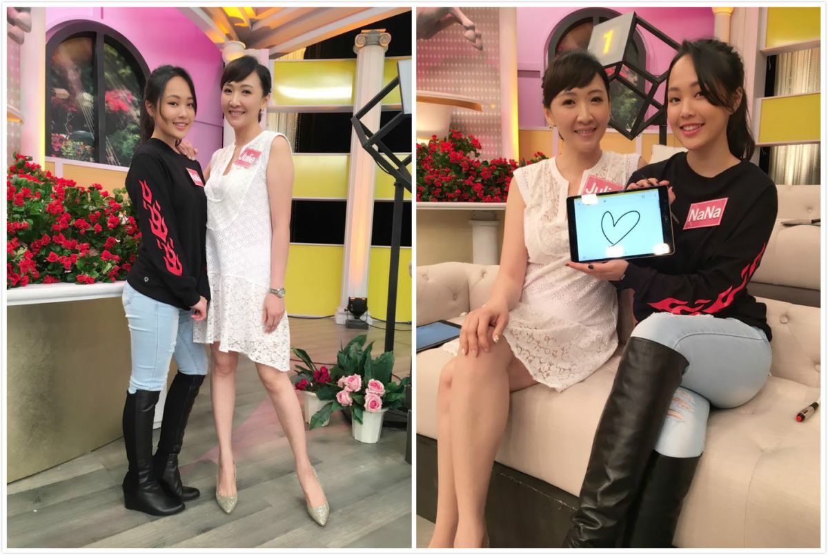 ▲媽媽劉景莊Julie（白衣者）受訪時透露學霸女兒已選擇加拿大的學校，九月就將成為新鮮人。（圖／翻攝自劉景莊臉書，2017.06.15）