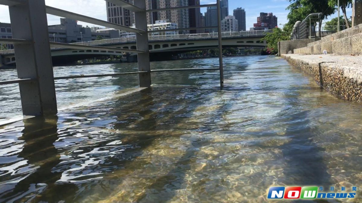 ▲愛河的水源特殊，大致上分有兩種，一為海潮，屬潮川型的河流，會感受潮汐的漲落，故下游水質是海水。（圖／記者宋德威攝，2017.06.12）