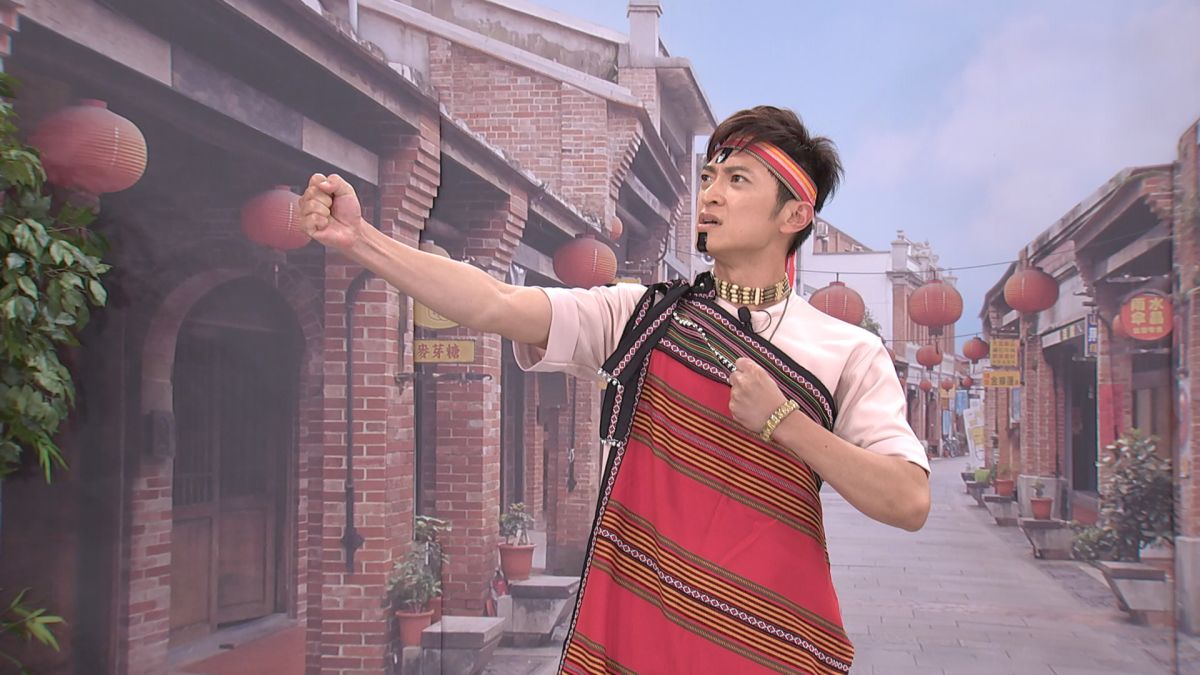 ▲簡至豪扮演原住民。（圖／中視提供，2017.06.21）