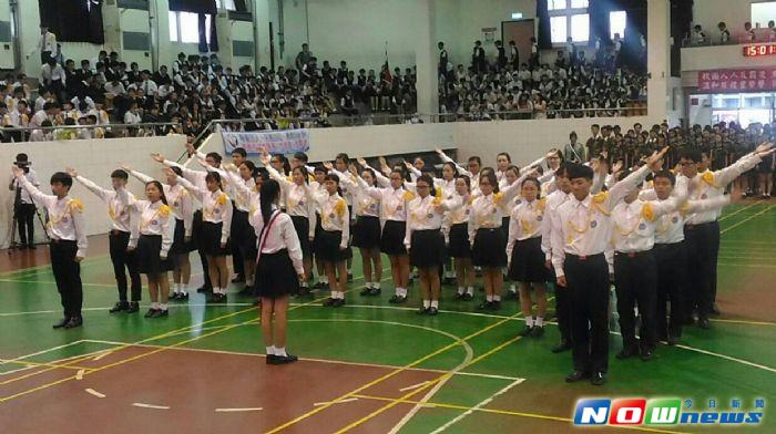 ▲治平高中學生參加愛國歌曲競賽，展現青年學子的活力、熱情與創意。（圖／治平高中提供,2016.6.16）