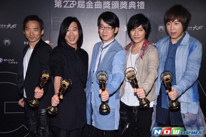▲第28屆金曲獎最佳國語專輯五月天。（圖／NOWnews攝影中心，2017.6.24）