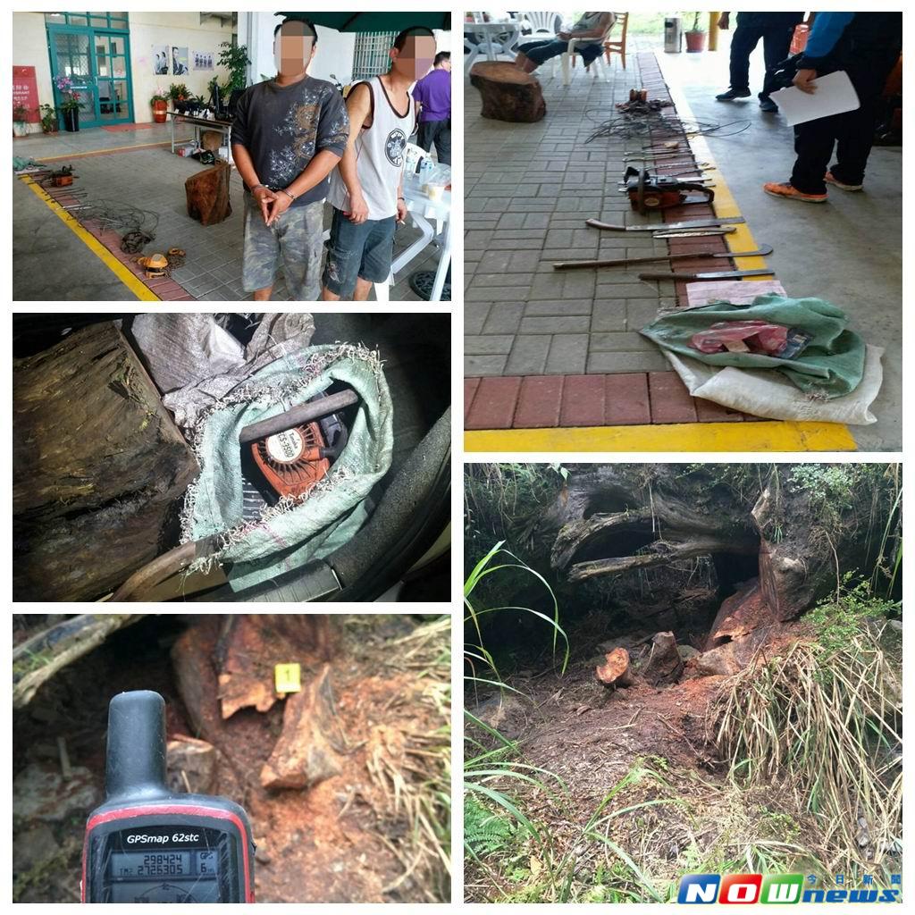 ▲三星警方與羅東林管處聯手破獲山老鼠。（圖／記者李清貴翻攝,2017.6.26）