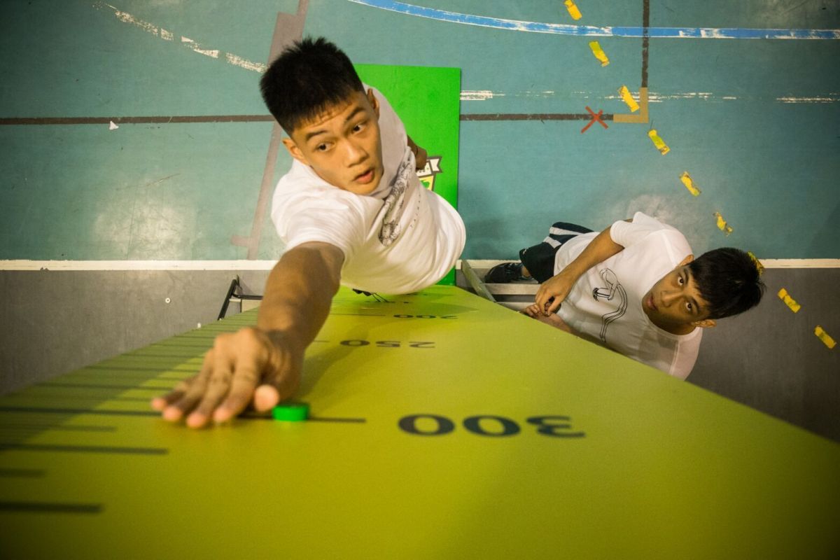 ▲來自青年高中的林琮皓，展現驚人的彈跳力。（圖／創異國際行銷提供）
