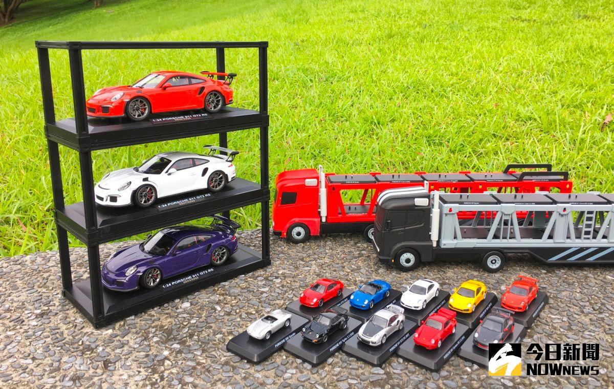 ▲7-ELEVEN獨家與PORSCHE保時捷合作，將自6月7日推出3系列共15款保時捷模型車商品，還可限量加價購拖車造型收納盒，滿足車迷的收藏慾望。（圖／7-ELEVEN提供）