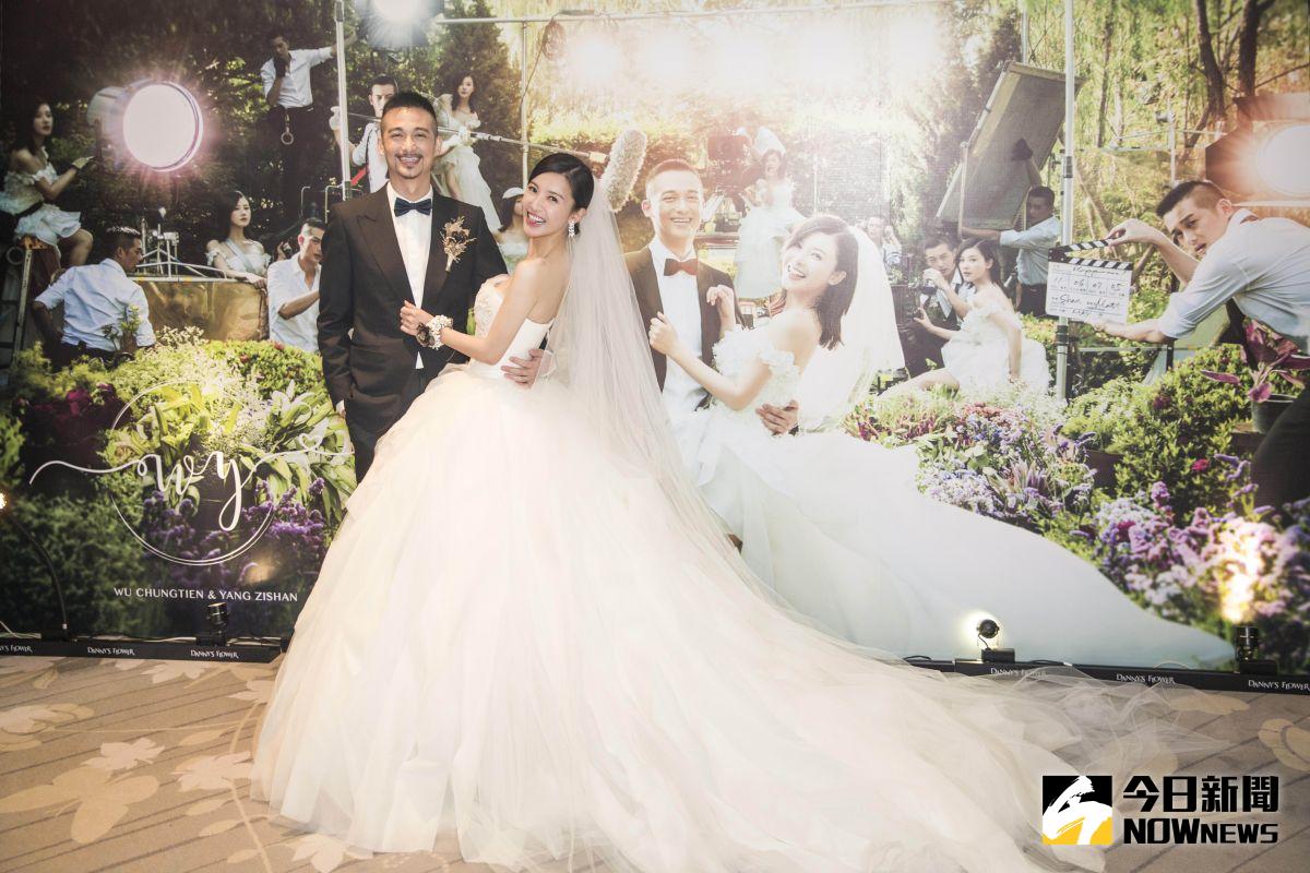 ▲吳中天、楊子姍（右）幸福洋溢。（圖／銀魚提供，2017.06.10）