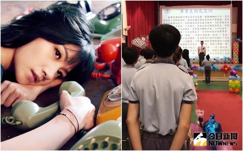 ▲李千娜（左）上傳兒子畢業照，欣慰表示兒子小學畢業了。（合成圖／翻攝自網路）