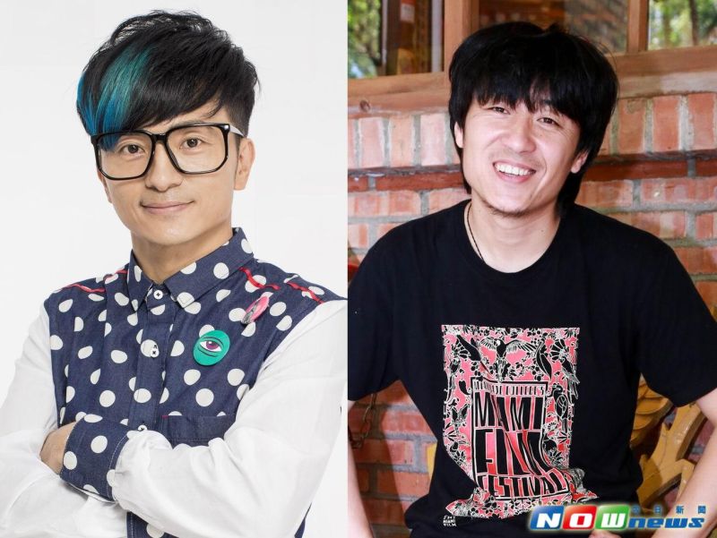▲當記者手機刷出這張唐從聖照片時，有把張大磊導演（右）嚇一小跳。（圖／記者葉政勳攝，2017.06.07）