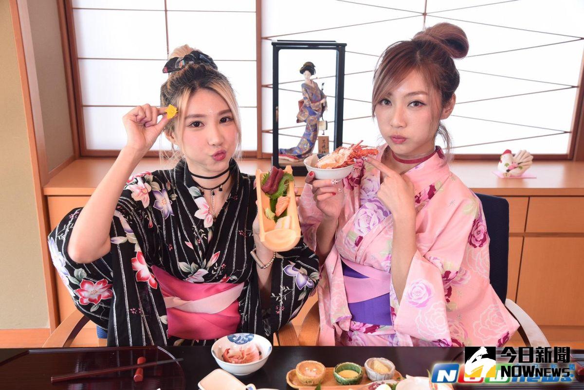 ▲「天氣女孩」Yumi（右）、Hi Jon為新節目宣傳。（圖／記者林柏年攝，2017.06.12）