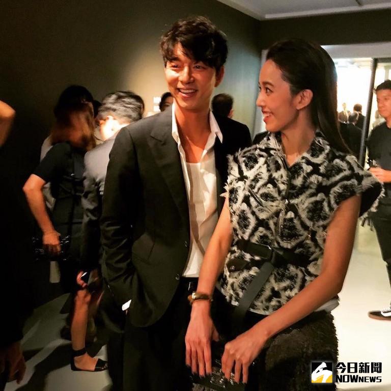 ▲陳庭妮與孔劉在精品派對上相逢合照。（圖／翻攝自陳庭妮ＩＧ）