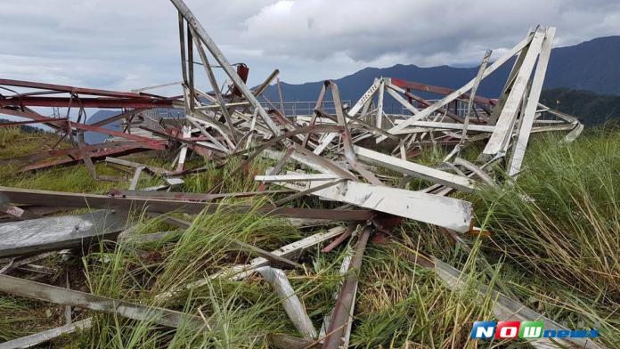 因尼莎颱風強勁風力，造成和平電廠輸送電力大減，目前正在緊急搶修中（圖／和平電廠提供,2017.07.30）
