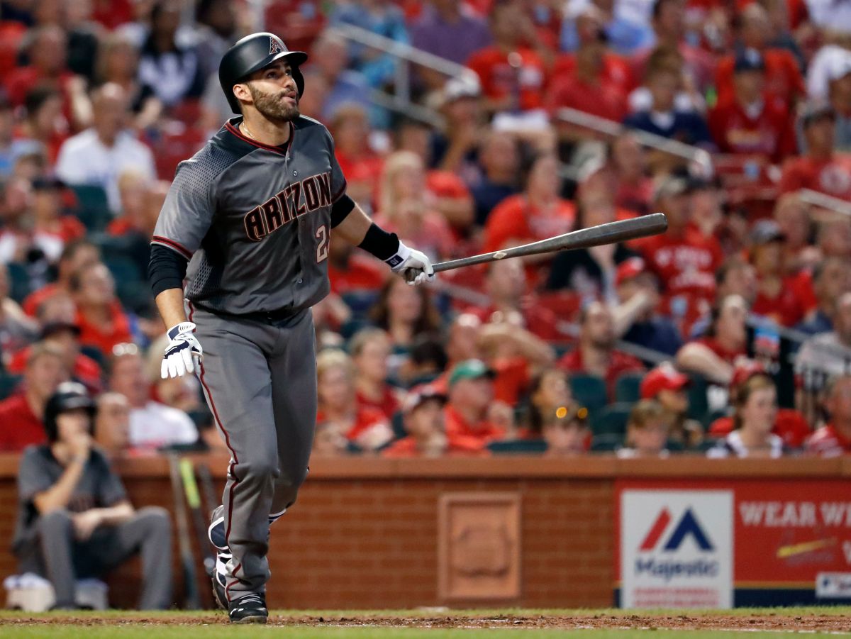 透過交易來到響尾蛇的Martinez今日敲出滿貫砲（圖／美聯社／達志影像）