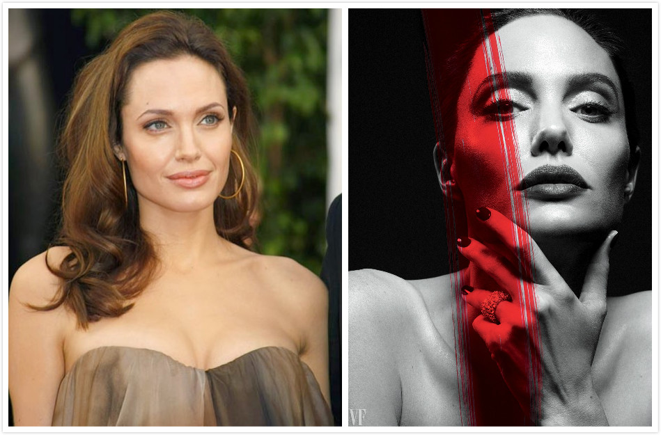 ▲安潔莉納裘莉於受訪中坦承罹患貝爾氏麻痺症，有時臉部肌肉會整個鬆垮無力。（圖／翻攝自IG、臉書, 2017.07.27）