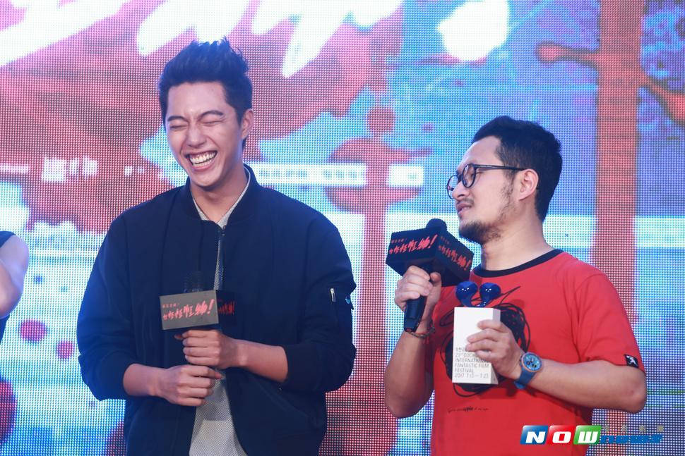 ▲九把刀要蔡凡熙（左）禁慾，才讓他主演《報告老師！怪怪怪怪物！》。（圖／記者葉政勳攝 , 2017.07.26）