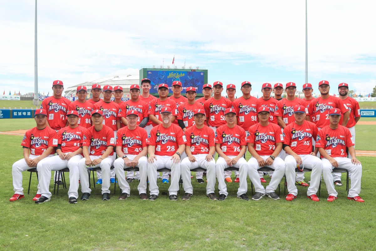 今年明星賽以「亞冠賽」參賽資格作為分隊基準，明星紅隊的選手都有機會成為年底亞冠代表隊的成員。（圖／中華職棒聯盟提供）