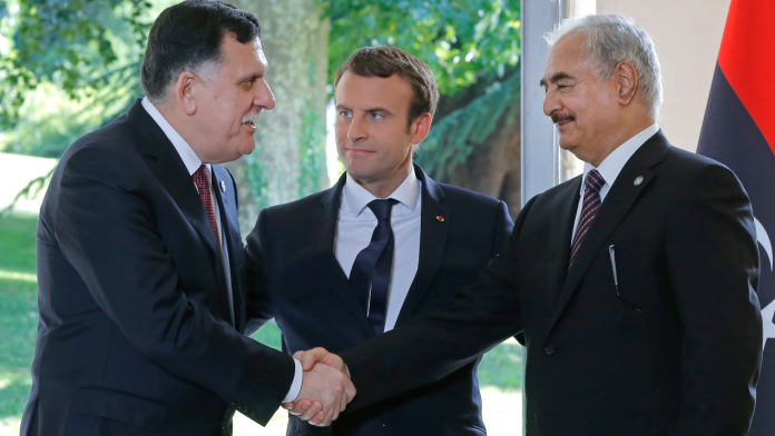 在法國總統馬克宏的斡旋下，利比亞兩大敵對勢力同意停火並在明年舉辦總統大選。（圖／達志影像／美聯社）