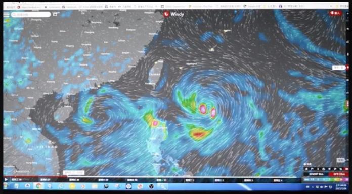 氣象專家李富城依美國全球預報系統預報判斷，認為菲律賓東方熱帶系統若成九號颱「尼莎」，將會直接侵台。（圖／翻攝自李富城臉書）