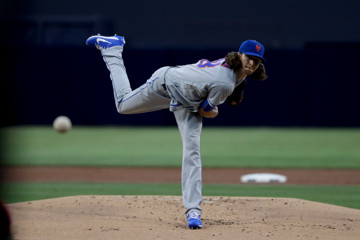 大都會隊先發Jacob deGrom拿下本季第12勝（圖／美聯社／達志影像）