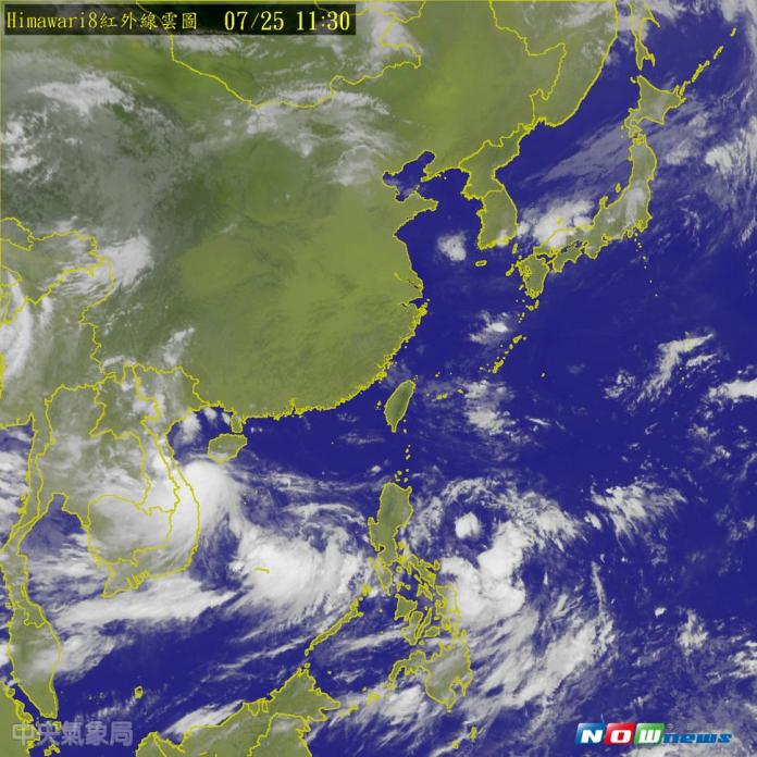 ▲菲律賓海面有兩個低壓帶，是否形成雙颱侵襲台灣，中央氣象局仍在密切觀察注意。（圖／翻攝中央氣象局網站）