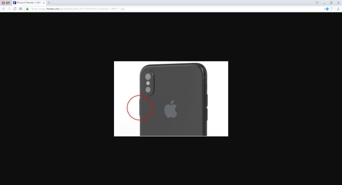 外媒指出，iPhone 8 電源鍵可能結合指紋辨識。（圖／翻攝自forbes）