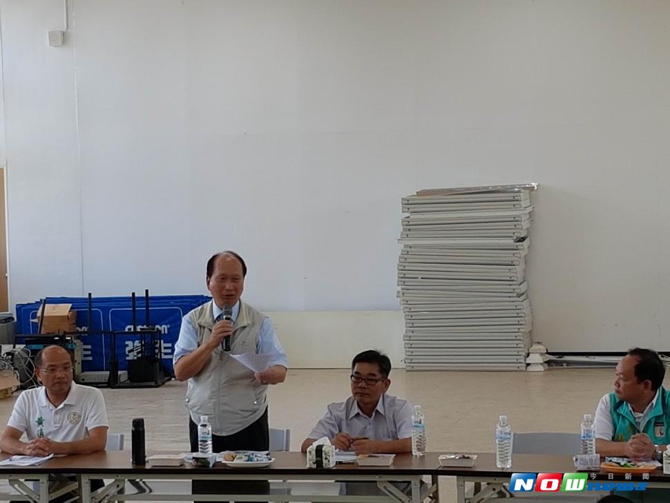 吳澤成要求下水道施工做好管理工作。（圖／記者李清貴攝 , 2017.07.24）