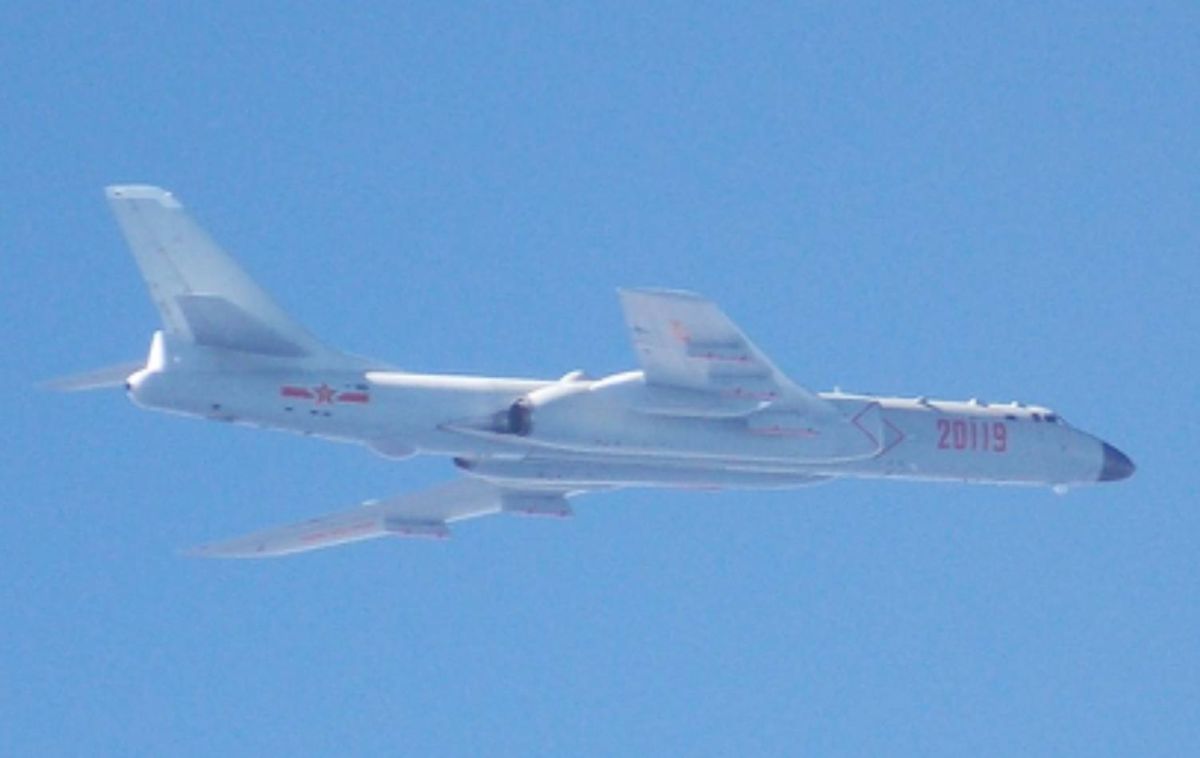 共軍轟六轟炸機。（圖／國防部提供）