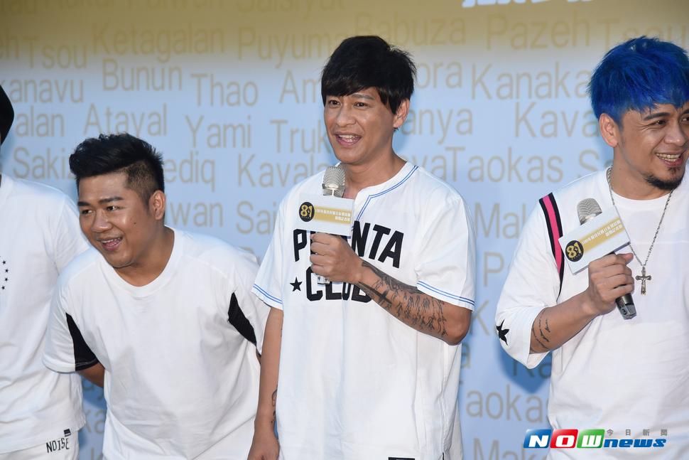 「看見太陽原住民族音樂節」代言人Boxing樂團出席啟動活動儀式。（圖／記者林柏年攝 , 2017.07.24）