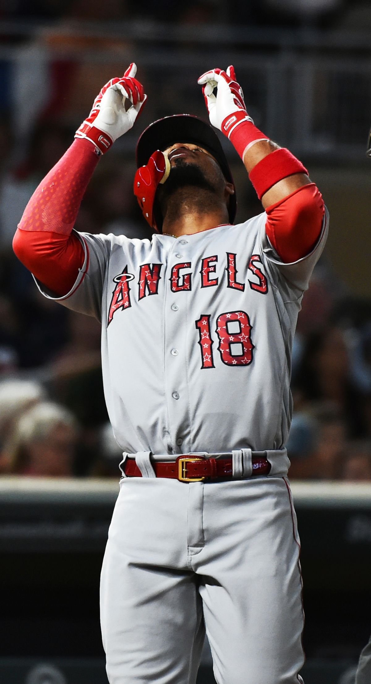 天使隊Luis Valbuena敲出致勝全壘打（圖／美聯社／達志影像）