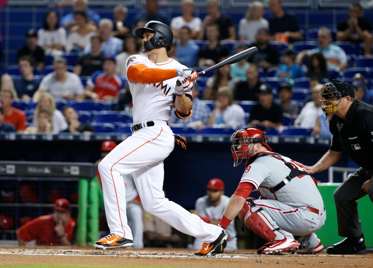 馬林魚隊「怪力男」Giancarlo Stanton。（圖／美聯社／達志影像）