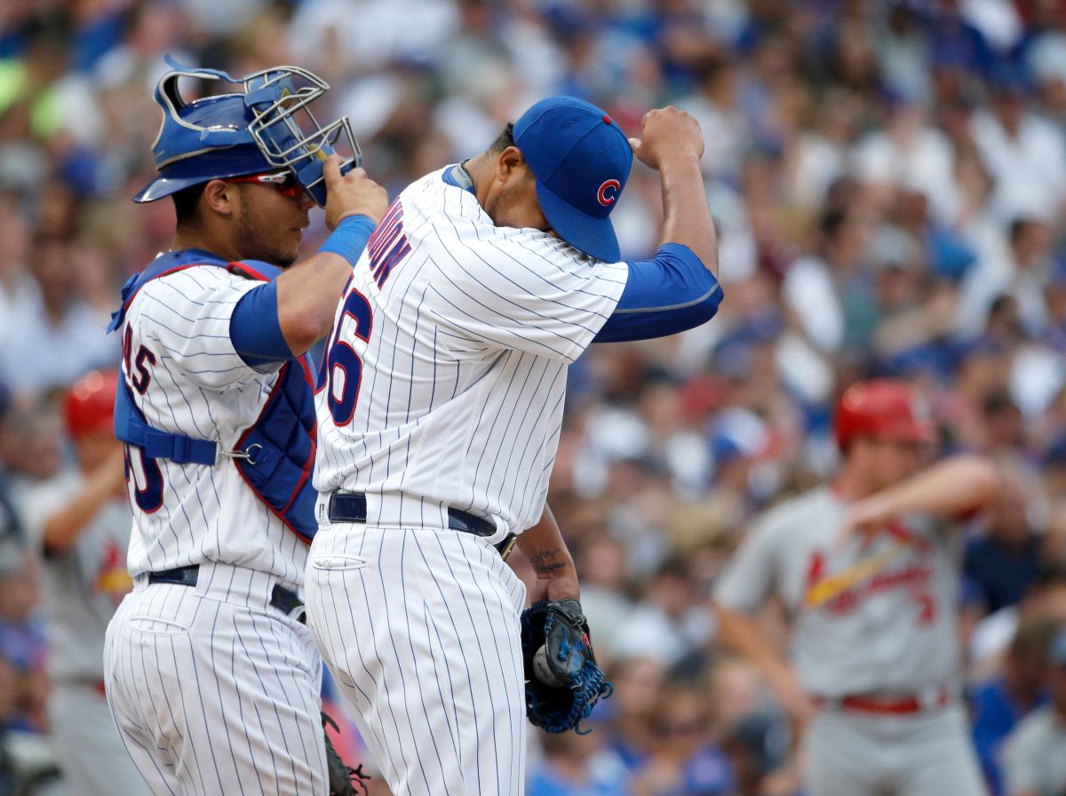 就是守不住，小熊隊Hector Rondon（右）感到沮喪。（圖／美聯社／達志影像）