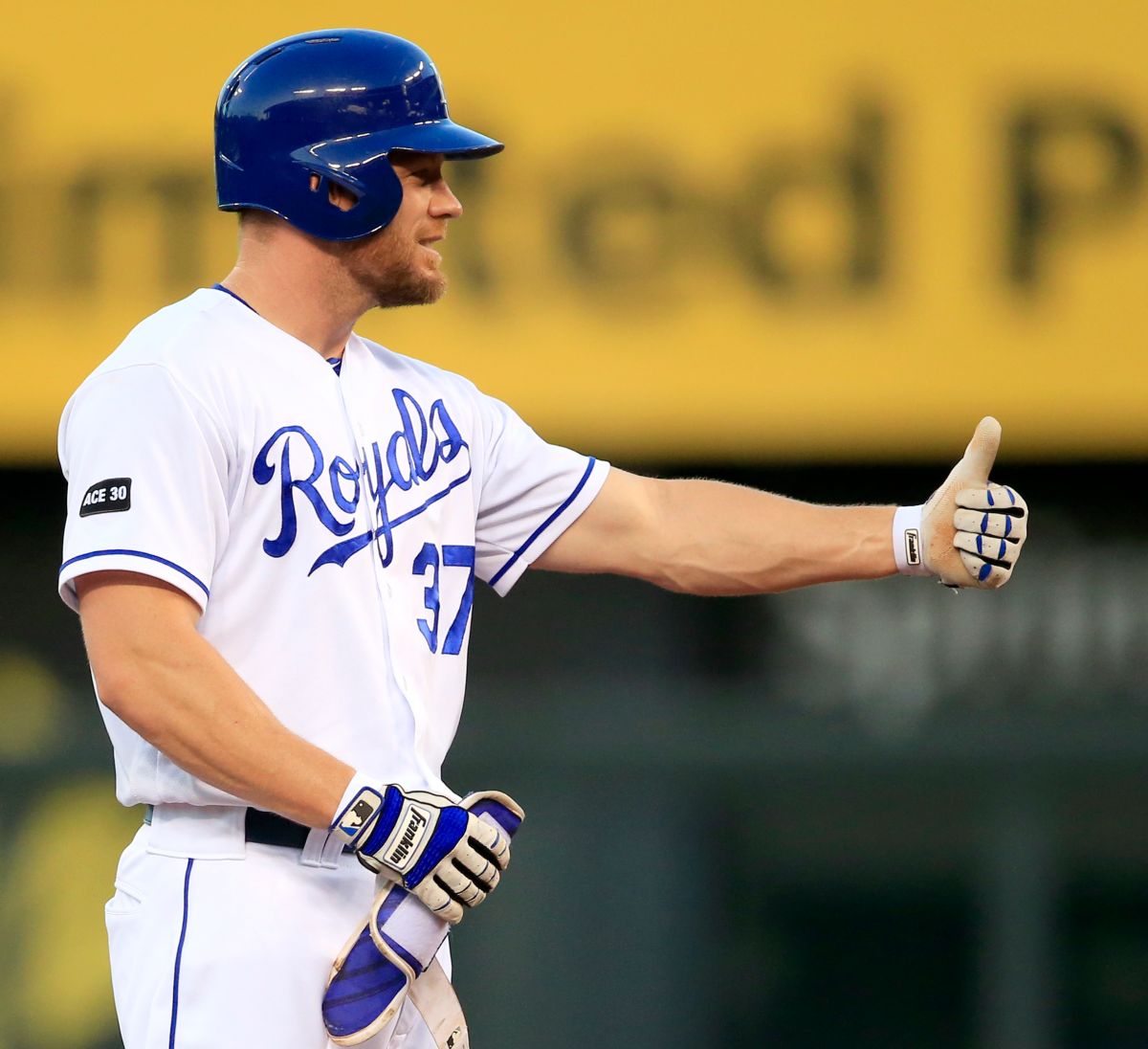 皇家隊指定打擊Brandon Moss近況相當不錯（圖／美聯社／達志影像）