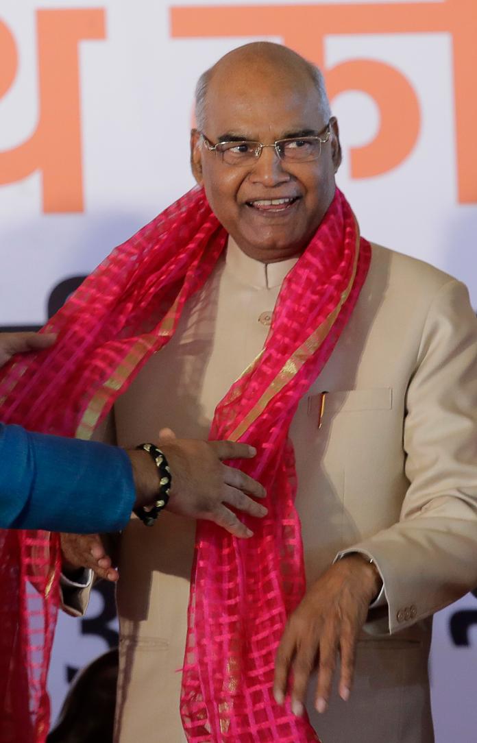 「賤民」階級出身的柯文德（Ram Nath Kovind）當選印度第14屆總統。（圖／達志影像／美聯社）