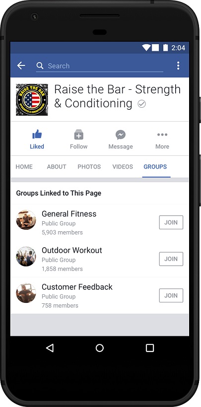 臉書今日推出新功能，讓粉絲專頁與社團可以相互連結。（圖／公關公司提供）