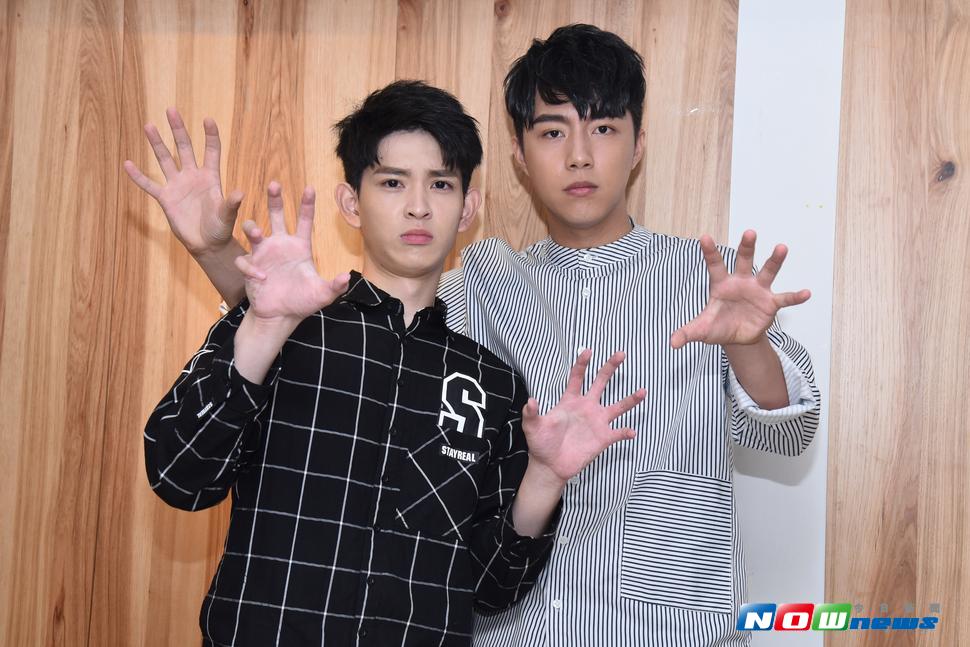 ▲蔡凡熙（右）說自己喜歡可愛的女生，鄧育凱則坦言已經有女朋友。（圖／林柏年攝，2017.07.20）