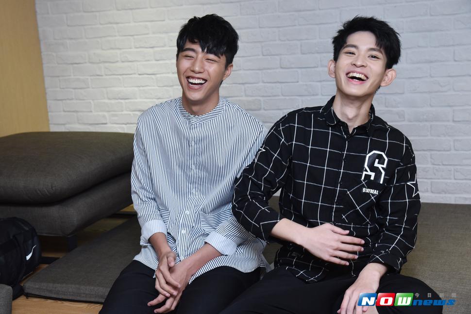 蔡凡熙、鄧育凱分享拍攝電影《報告老師！怪怪怪怪物！》感想。（圖／記者林柏年攝，2017.7.19）