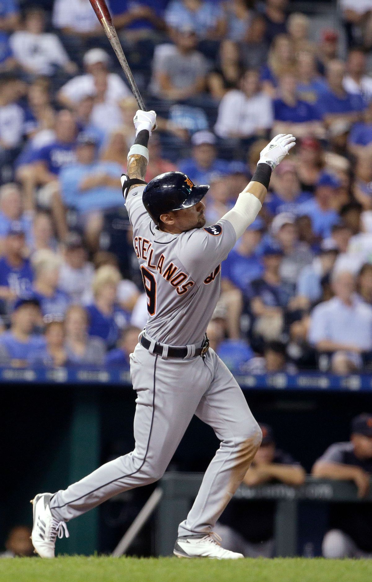 Nicholas Castellanos單場雙響炮，成為老虎今天致勝功臣（圖／美聯社／達志影像）