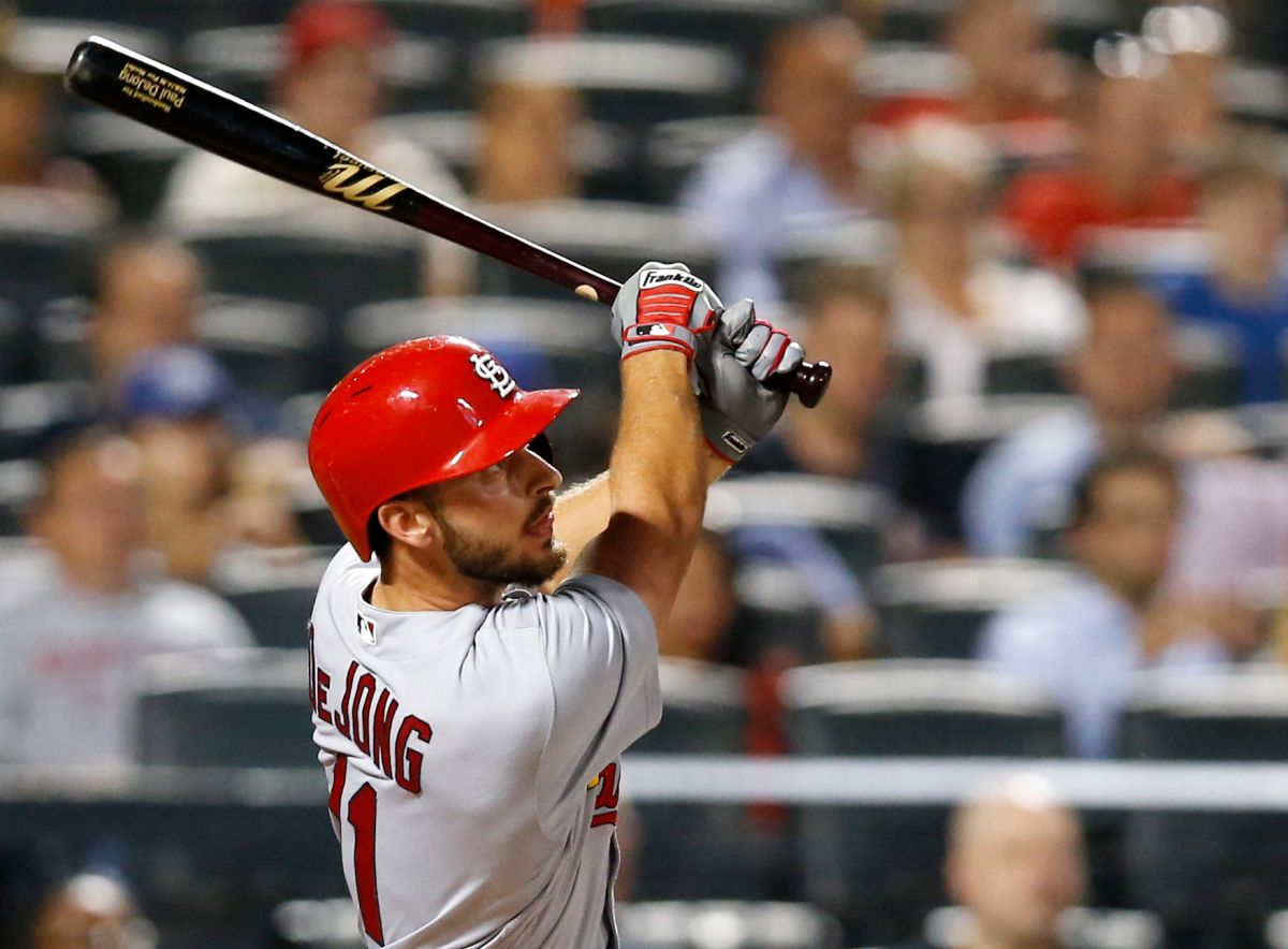 紅雀隊菜鳥Paul DeJong。（圖／美聯社／達志影像）