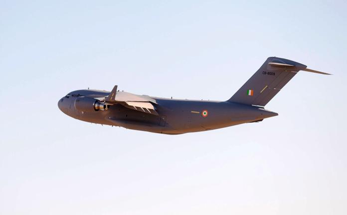 印度向美國採購C-17運輸機，能夠強化中印邊界戰略運輸能力。（圖／波音公司 , 2017.7.18）