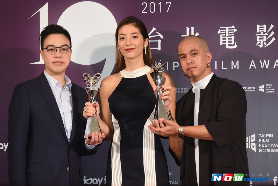 黃熙（左起）與瑞瑪席丹、黃遠於本屆北影各有斬獲。（圖／記者陳明安攝 , 2017.07.15）