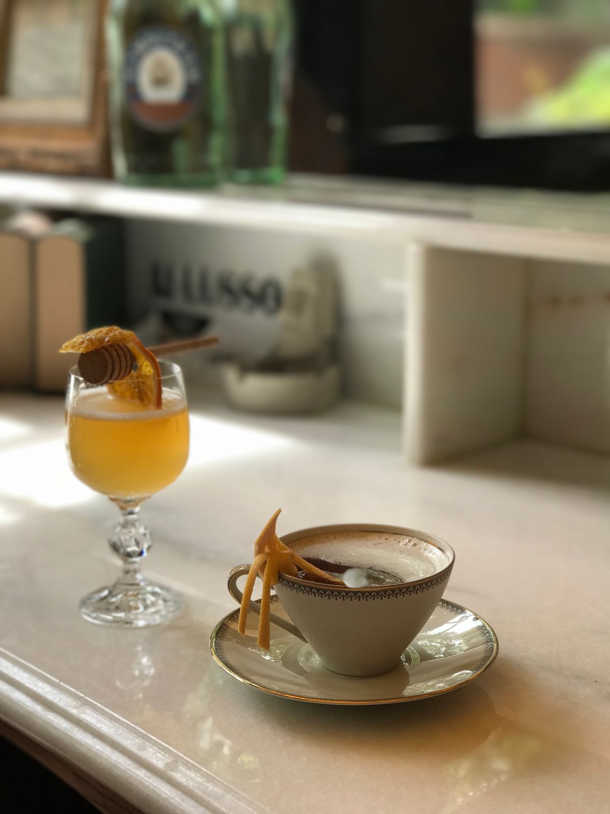 ▲（左）honeymoon 調酒 (右）ease cocktail 調酒