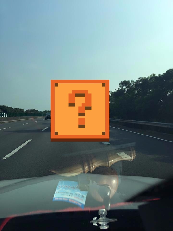 ▲時速110打瞌睡，醒來驚見這景象以為看到阿祖。（圖／翻攝自爆料公社）