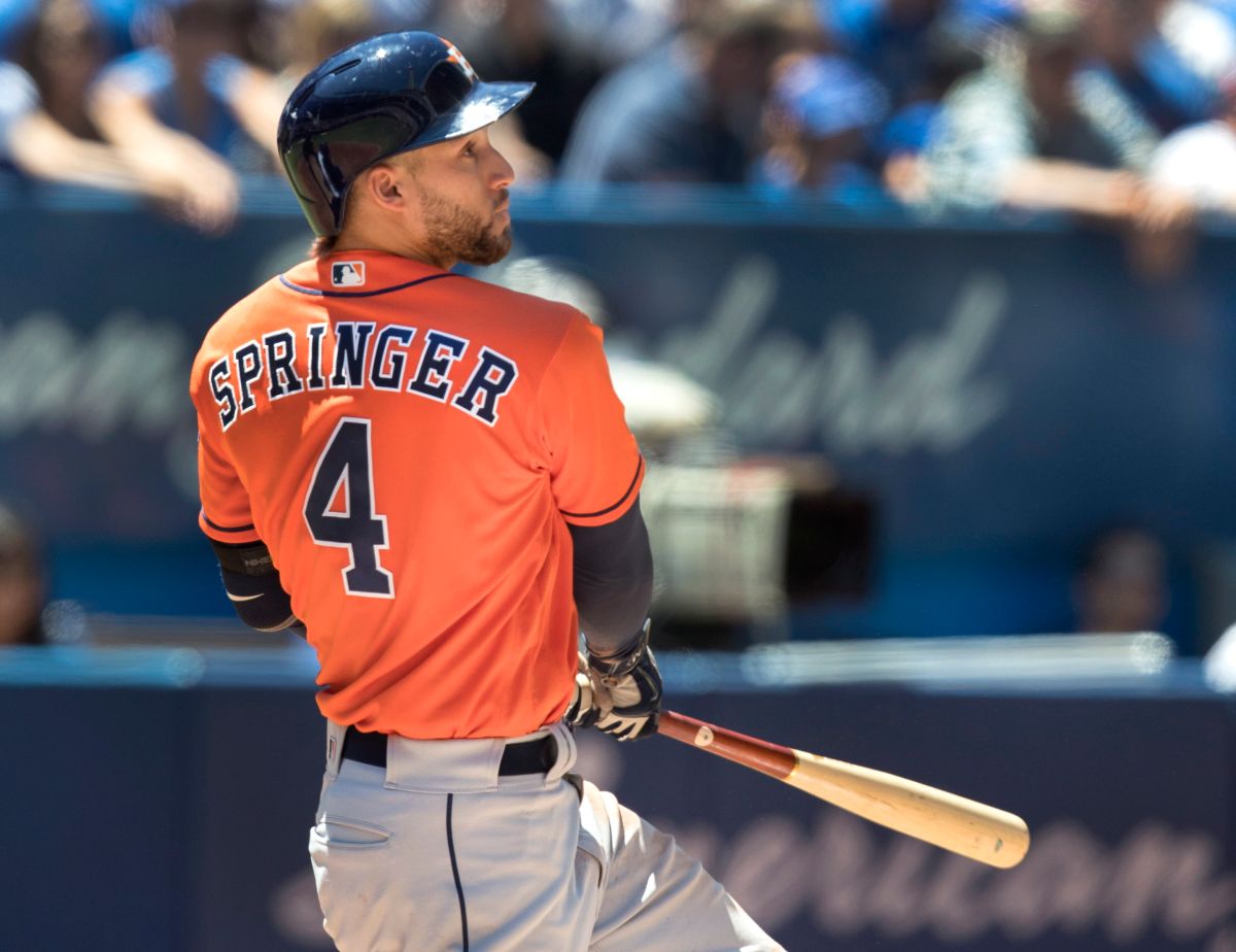 太空人隊George Springer。（圖／美聯社／達志影像）