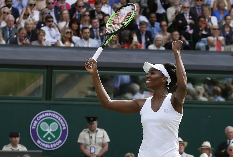 「大威」Venus Williams睽違8年再闖溫網決賽。（圖／美聯社／達志影像）