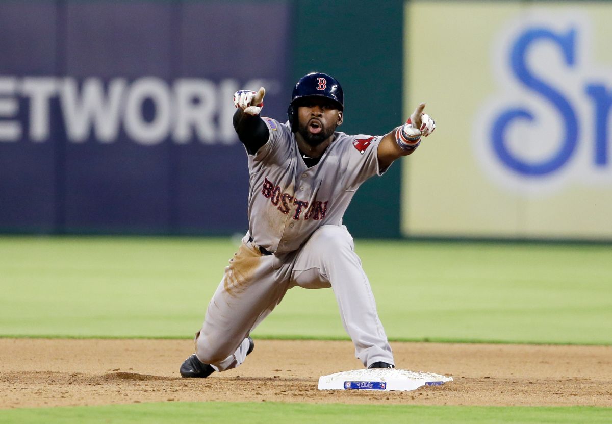 前波士頓紅襪隊中外野手Jackie Bradley Jr.。（圖／美聯社／達志影像）