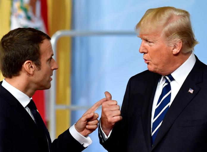 美國總統川普將參加14日法國國慶日活動，並與法國總統馬克宏舉行會晤。（圖／翻攝自POLITICO）