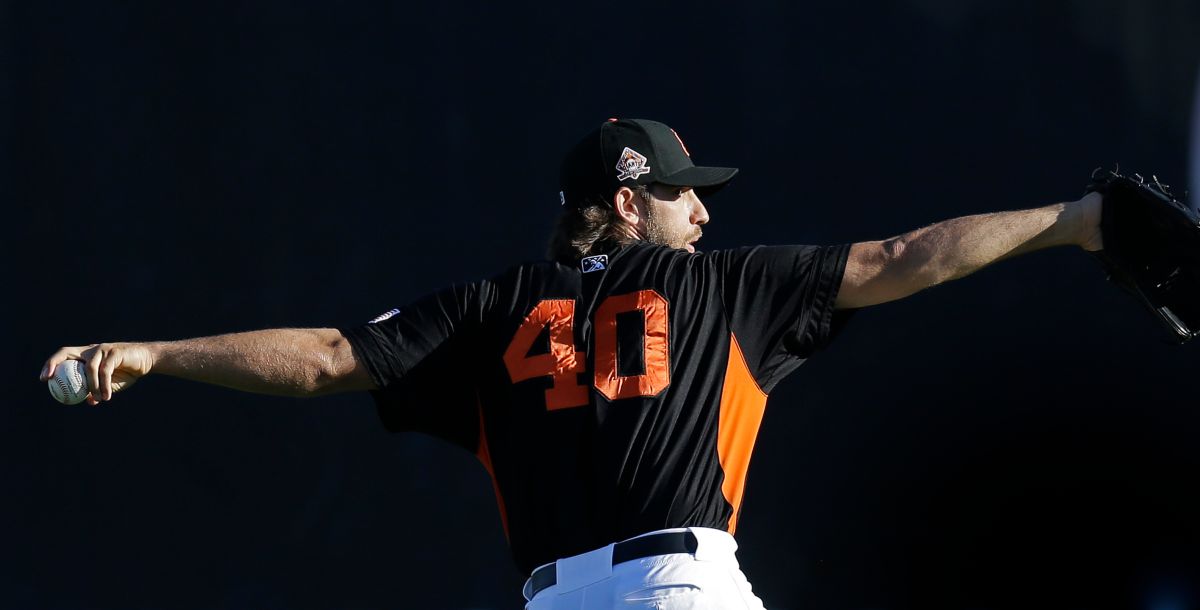 巨人隊王牌投手Madison Bumgarner。（圖／美聯社／達志影像）