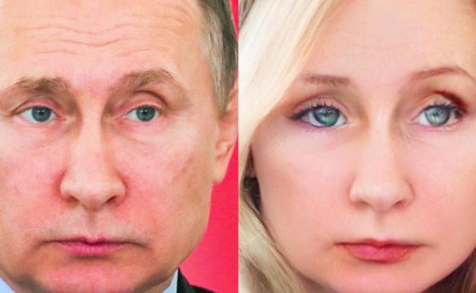 ▲俄國總統普丁被FaceApp轉換成一名金髮美女。（圖／翻攝自Business Insider）
