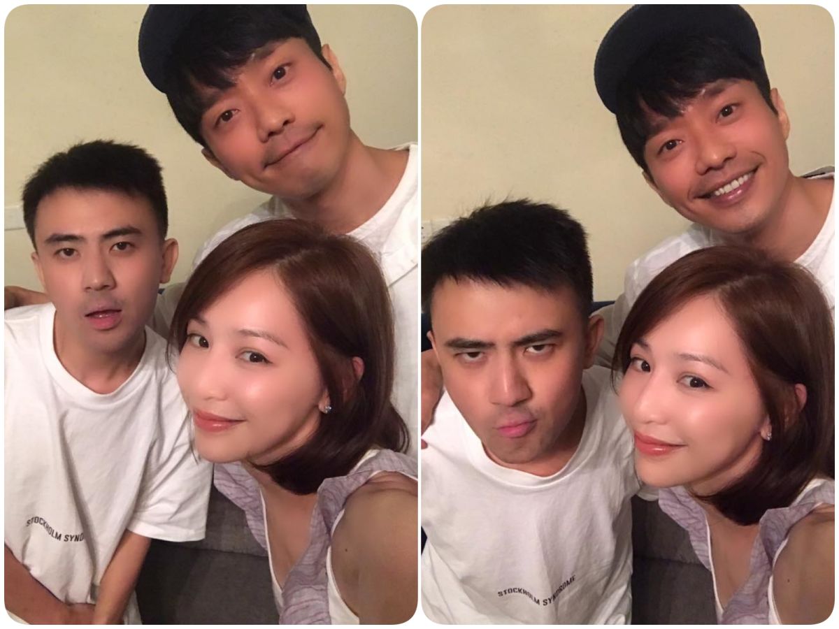 王心凌（右下）開心曬出與張棟樑的合照。（圖／翻攝自王心凌臉書, 2017.07.10）