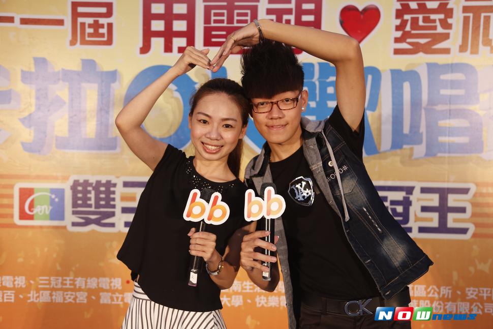 愛唱歌的姐弟檔林怡婷和林伯倫也一同參賽。（圖／記者楊小慧攝，2017.07.09）