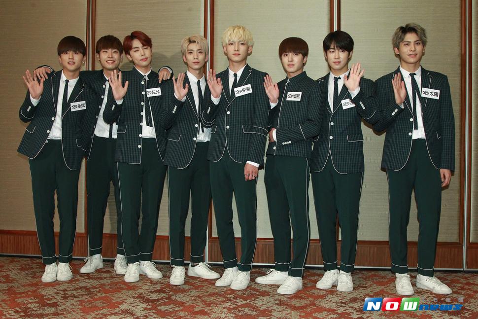 南韓男團SF9接受媒體聯訪。（圖／記者葉政勳攝 , 2017.07.08）